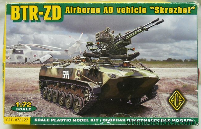 Ace 1/72 BTR-ZD Airborne Air Defense Vehicle Skrezhet, 72127 plastic model kit
